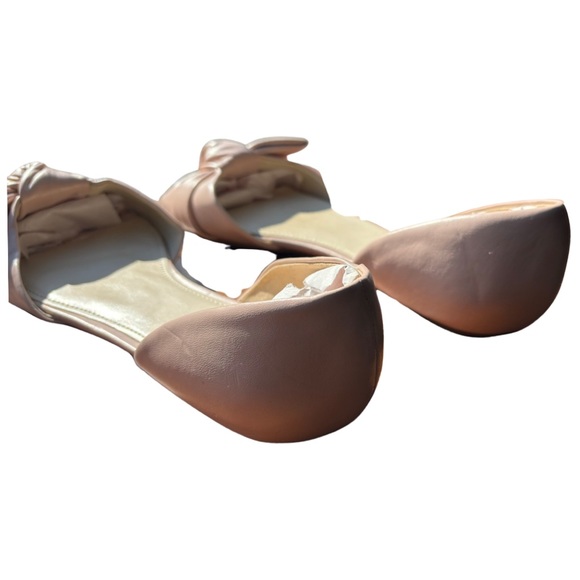 NINE WEST PINK BONNIE BOW FLATS - Picture 3 of 5